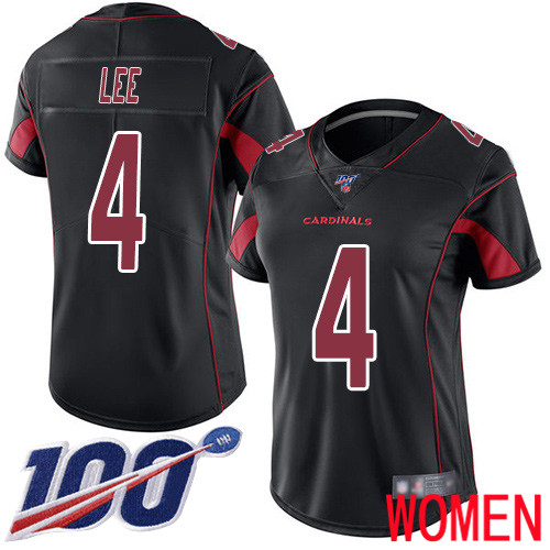 Arizona Cardinals Limited Black Women Andy Lee Jersey NFL Football #4 100th Season Rush Vapor Untouchable